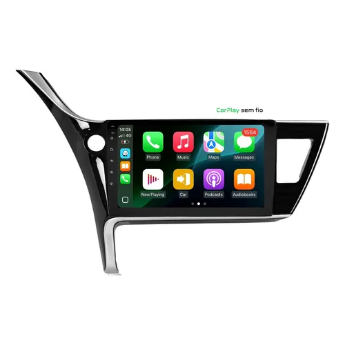 Central Multimídia Corolla 2018/2019 Gli/xei Android Carplay 9 Pol 4G OCTACORE