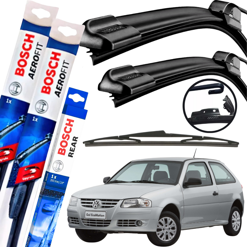 Kit Palheta Limpador Dianteira + Traseira Gol G4 IV 2005 à 2008 em Oferta na Shopee