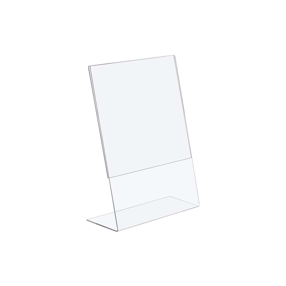 Detalhes do Kit com 30 Display Expositor Acrilico PS Cristal L Tamanho A6 10x15cm Vertical