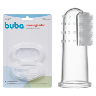 Massageador Gengiva Buba com Estojo Case Transparente em Oferta na Shopee