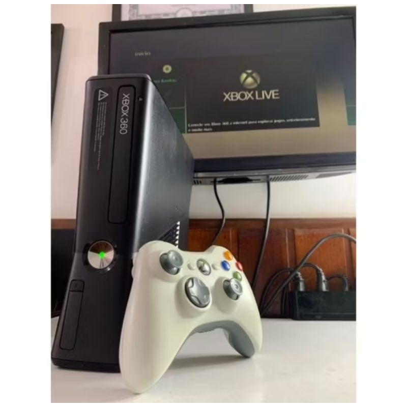 Microsoft Xbox 360 Slim Desbloqueado Completo