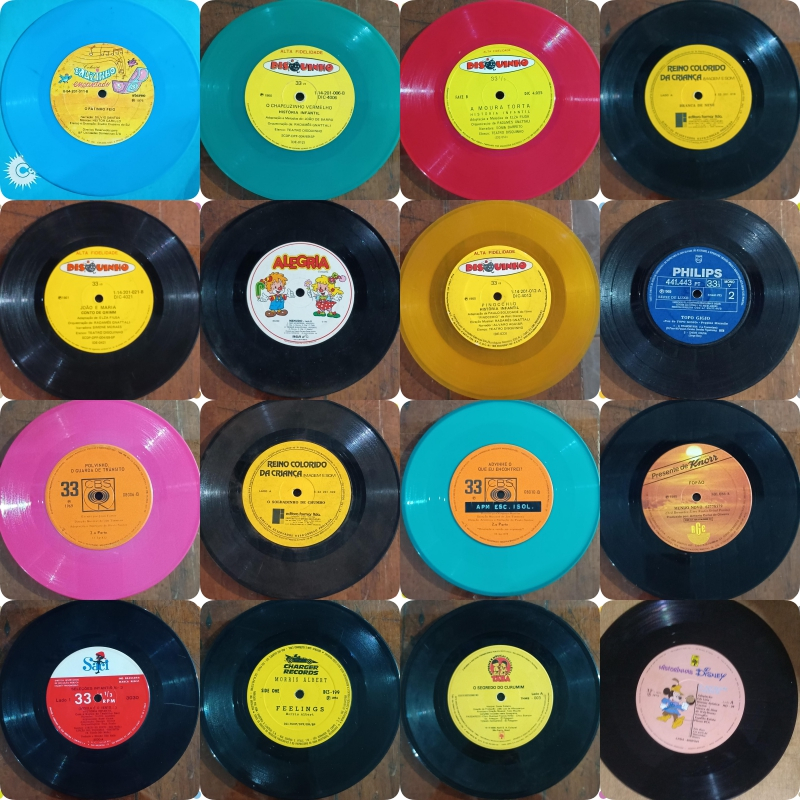 LP: COMPACTOS BR - INFANTIL 2 Historinhas Disney e outros  [Venda Por Unidade ou Lote] Complete sua Coleção