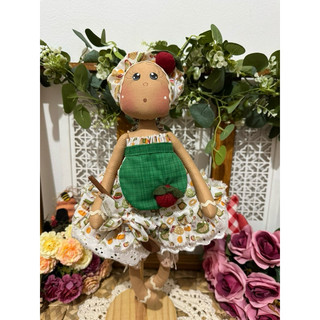 Boneca de pano ginger cozinheira/Artesanal/Decoracao/Natal/brincar