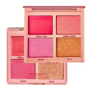 Paleta de Blush e Iluminador Blush & Shine - Blush e Iluminador - Ruby Rose Linha Rosa
