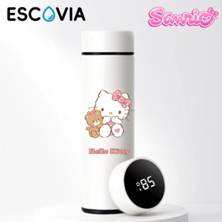 Garrafa Térmica Aço Inoxidavel Parede Dupla Sanrio Hellow Kitty com Medidor De Temperatura Digital 500ml em Oferta na Shopee