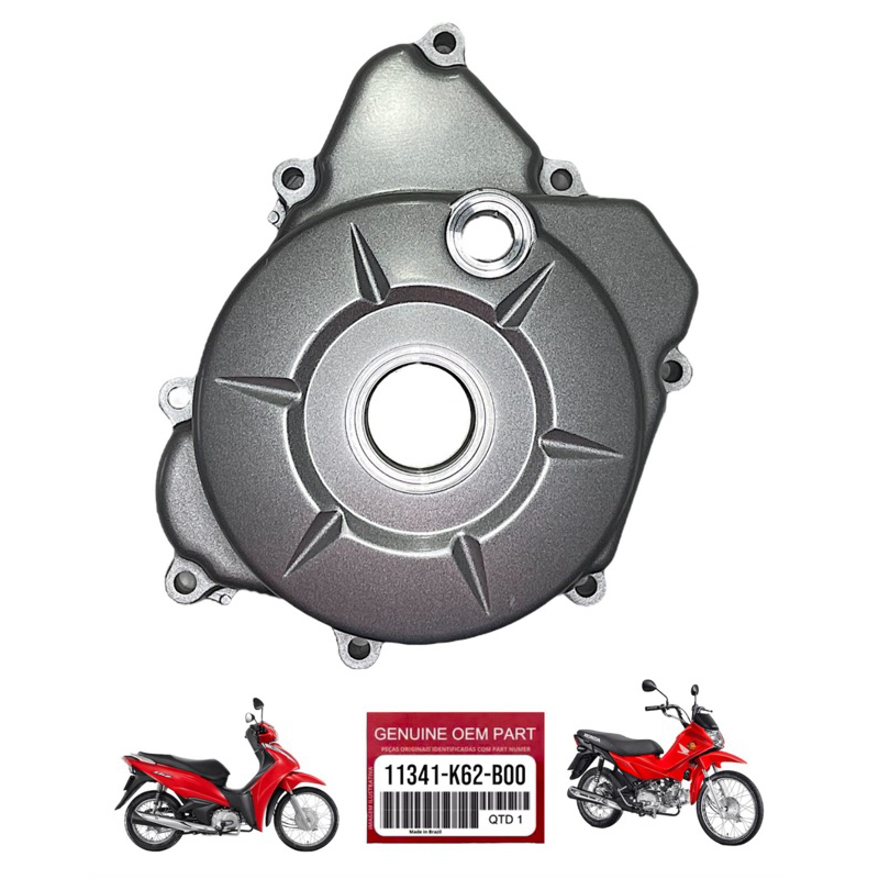 tampa lateral motor lado esquerdo magneto pop110 Biz110 original Honda