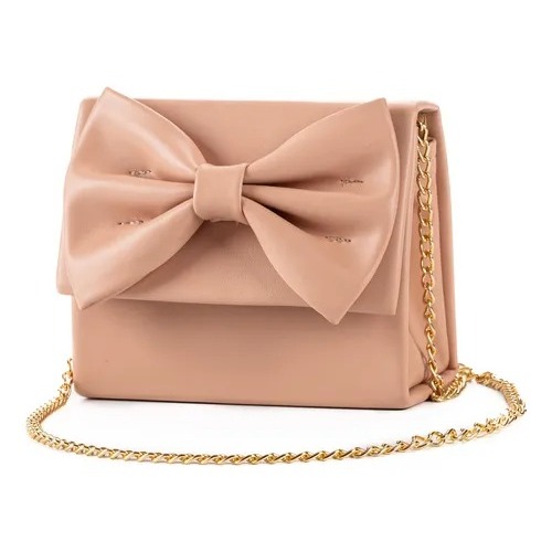 Bolsa Feminina Infantil Modinha Lação Com Alça Corrente Transversal