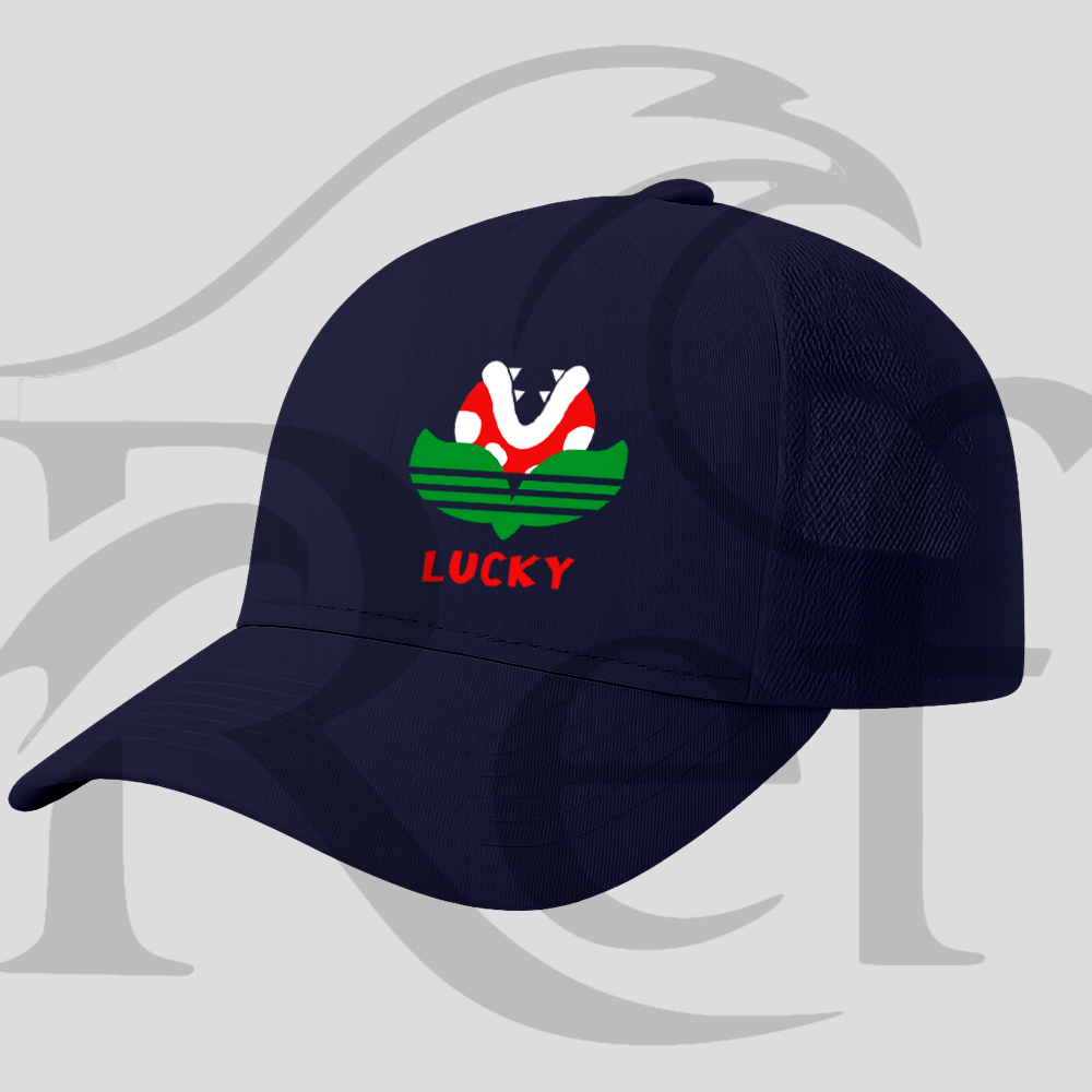 Boné Trucker Flor Lucky  038 Telinha Com Aba Curvada Unissex Com Ajustador