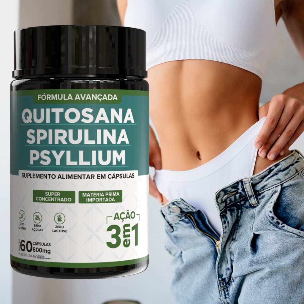 Mix Spirulina Ação 3 em 1 – Suplemento Alimentar 60 Cáps 500mg