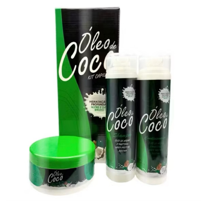 Shampoo Condicionador e Máscara Kit Capilar 3 Produtos Tratamento Completo