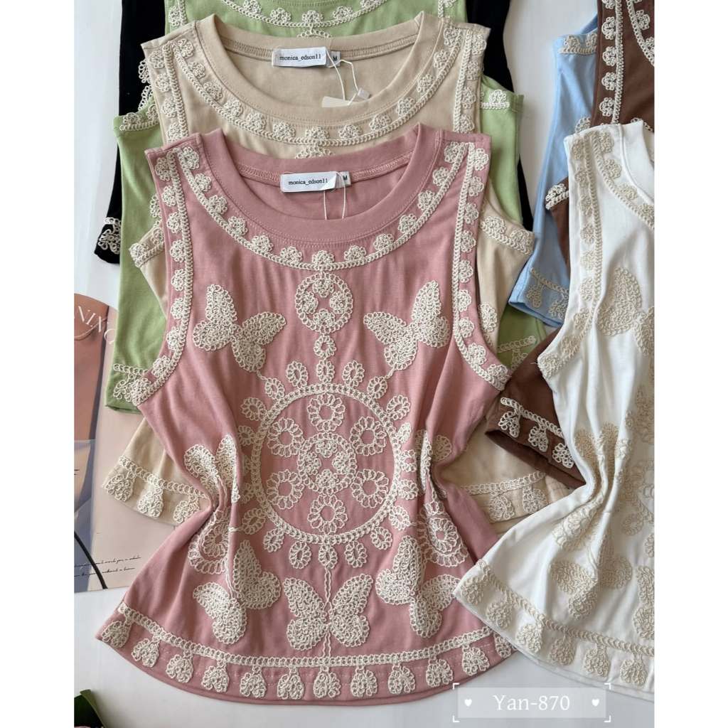 Blusa feminina modelo cropped bordado lançamento — imagem 2 de 2