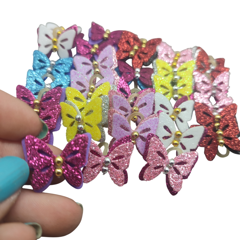 Lacinhos pet Borboleta mini 50unid banho e tosa, penteado pet luxo em Oferta na Shopee