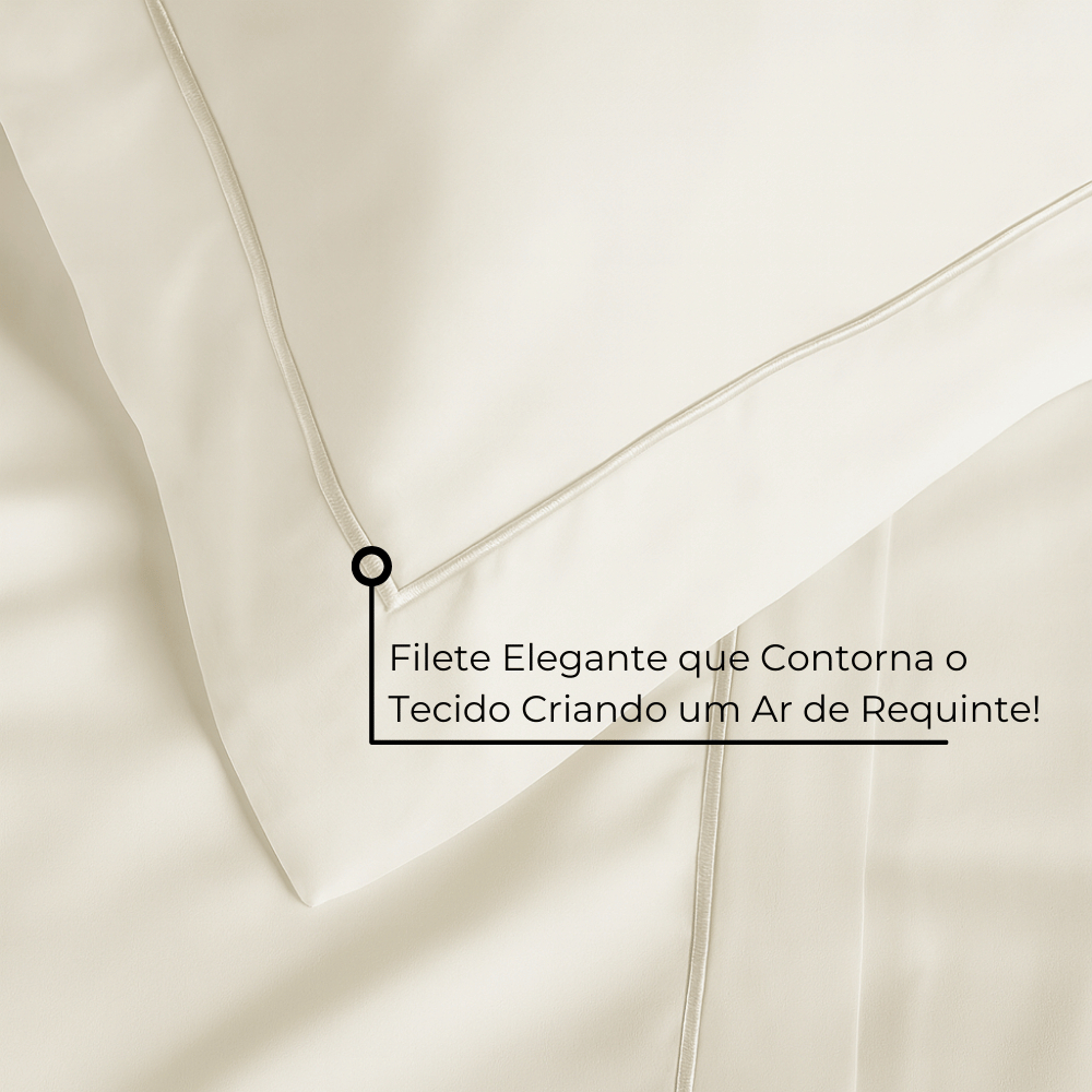 Jogo de Cama Lençol 4 Peças 100% Algodão 300 Fios Percal Casal Queen King Essence Habitat