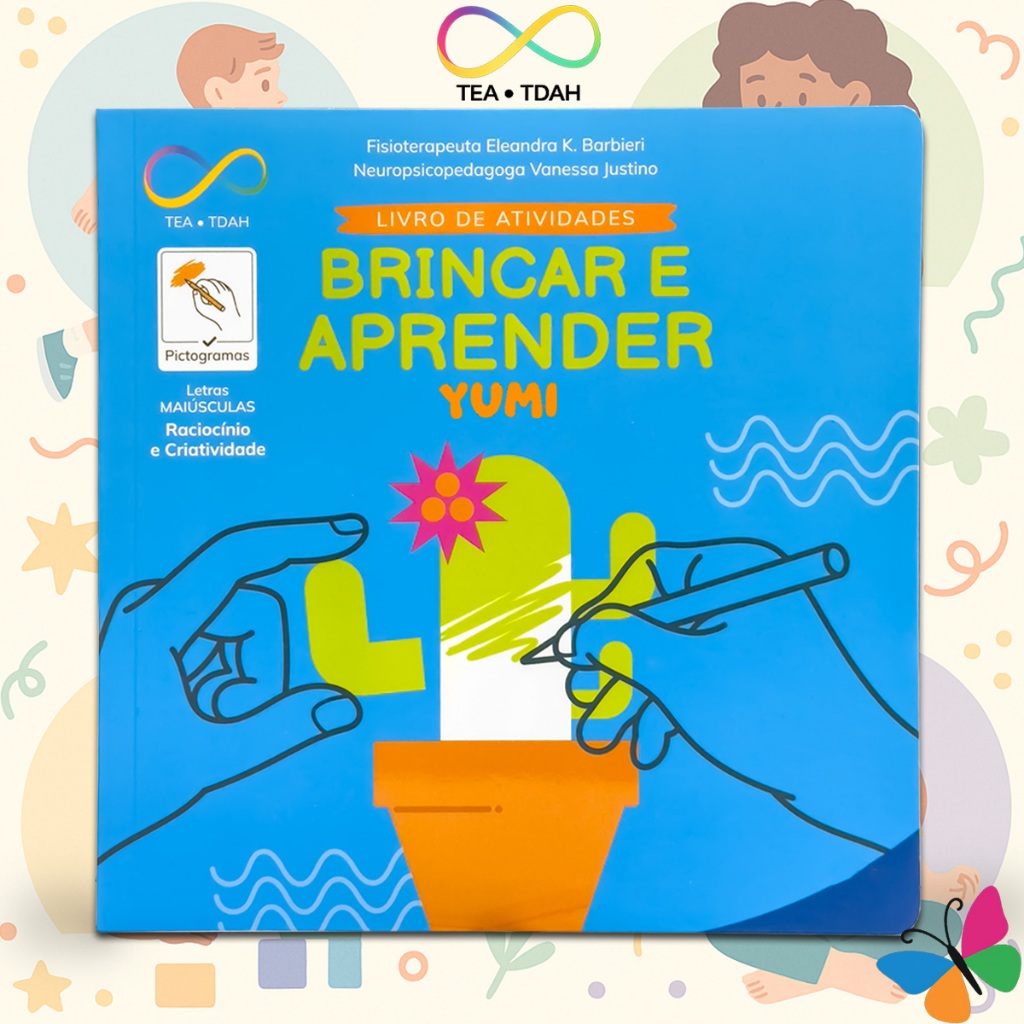 Livro Infantil de Atividades Educativas TEA e TDAH Brincar e Aprender -Para Crianças e Pais Socialização