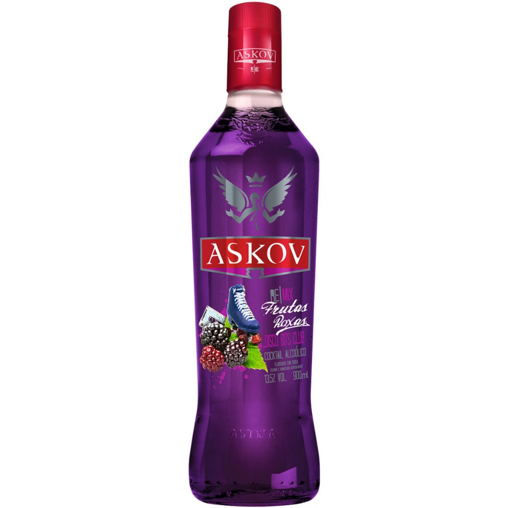 VODKA ASKOV FRUTAS ROXAS 900ML em Oferta na Shopee