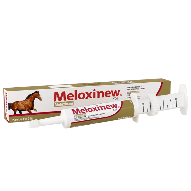 Antiinflamatório Oral para Equinos Meloxinew Gel - 35 gr