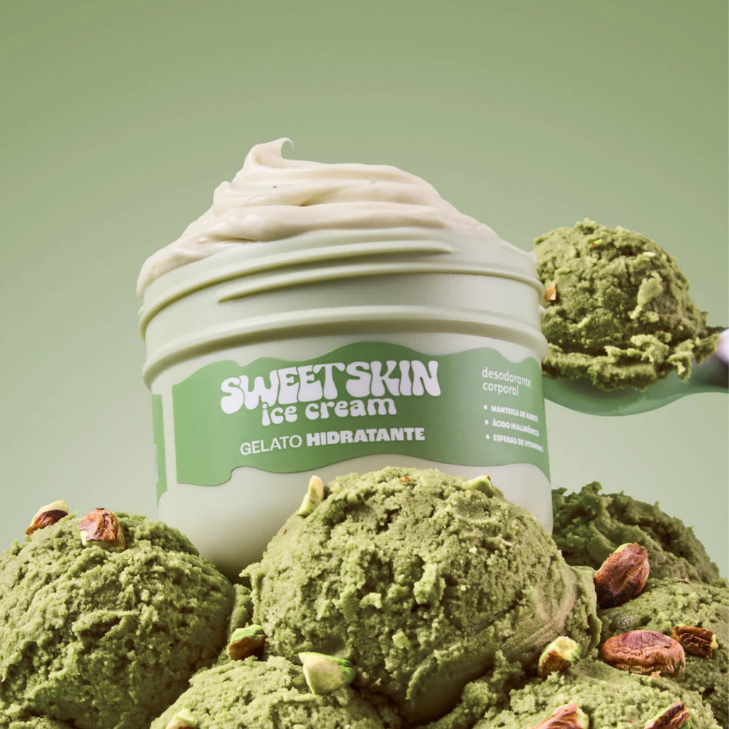 DAILUS - CREME HIDRATANTE CORPORAL GELATO (MOUSSE DE PISTACHE) – SWEET SKIN ICE CREAM -200ml