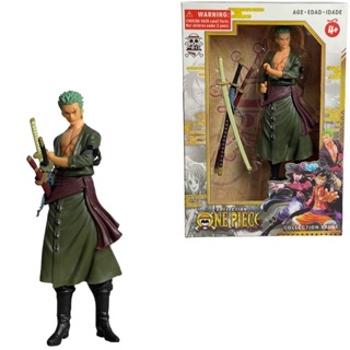Boneco Zoro PVC Ronoroa Zoro One Piece Com Caixa Action Figure Anime Estátua Colecionável em Oferta na Shopee