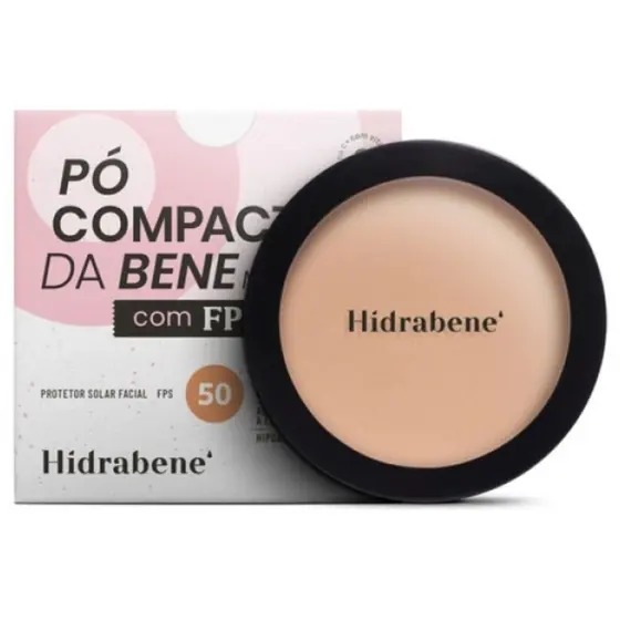Hidrabene Pó Compacto da Bene Fps 50 10g Bege médio (Protetor Solar Facial) em Oferta na Shopee