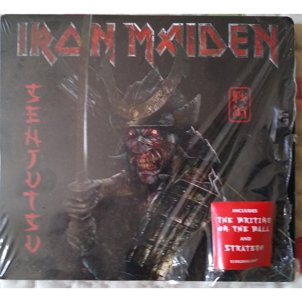 CD DUPLO IRON MAIDEN - SENJUSTU (CAPA DIGIPACK COMTODOS OS STICKERS - 2021)
