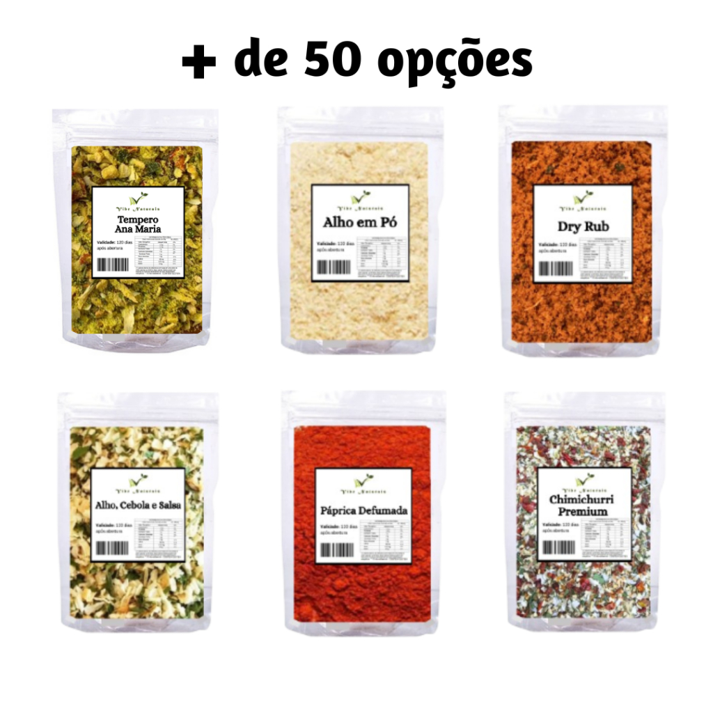 Temperos Condimentos Naturais Frescos - 100 gramas em Oferta na Shopee