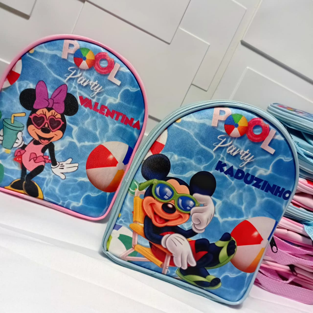 Kit mochilas personalizadas lembrancinha infantil criança em Oferta na Shopee