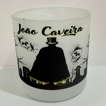 EXU JOÃO CAVEIRA COPO DE EXU BEBIDAS E WHISKY 260ML VIDRO - UMBANDA QUIMBANDA CANDOMBLE CALUNGA