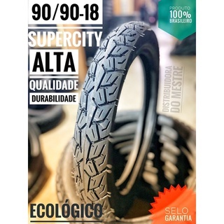Pneu Traseiro Cg Supercity 909018 Titan Ks Es Esd Ybr 90/90-18 Ecológico 90/90/18 90 90 18