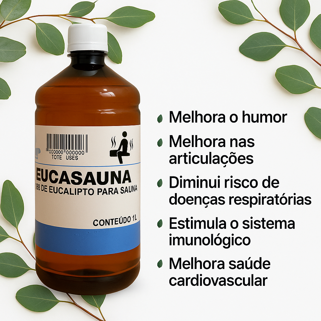 Essência De Eucalipto Concentrado Tradicional Para Sauna 1l em Oferta na Shopee