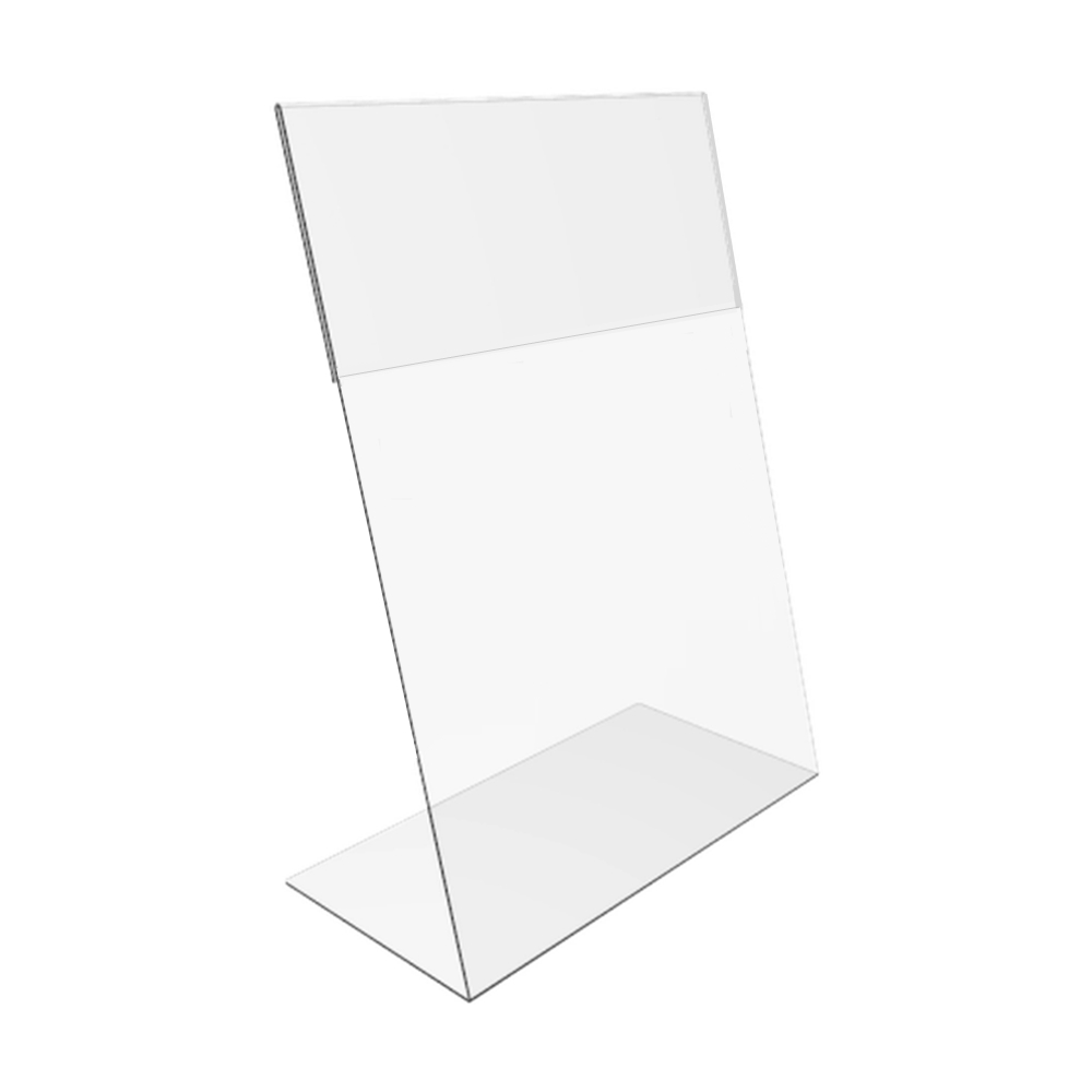 Display Porta Folha Acrílico A4 L Vertical Balcão Mesa em Oferta na Shopee