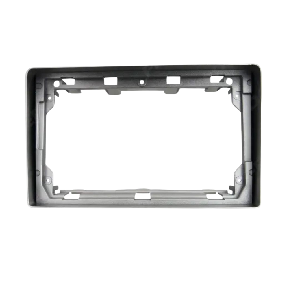 Moldura 9 Polegadas Citroen C3 Até 2012 Painel Multimídia 2din Preto Fosco Alto Acabamento