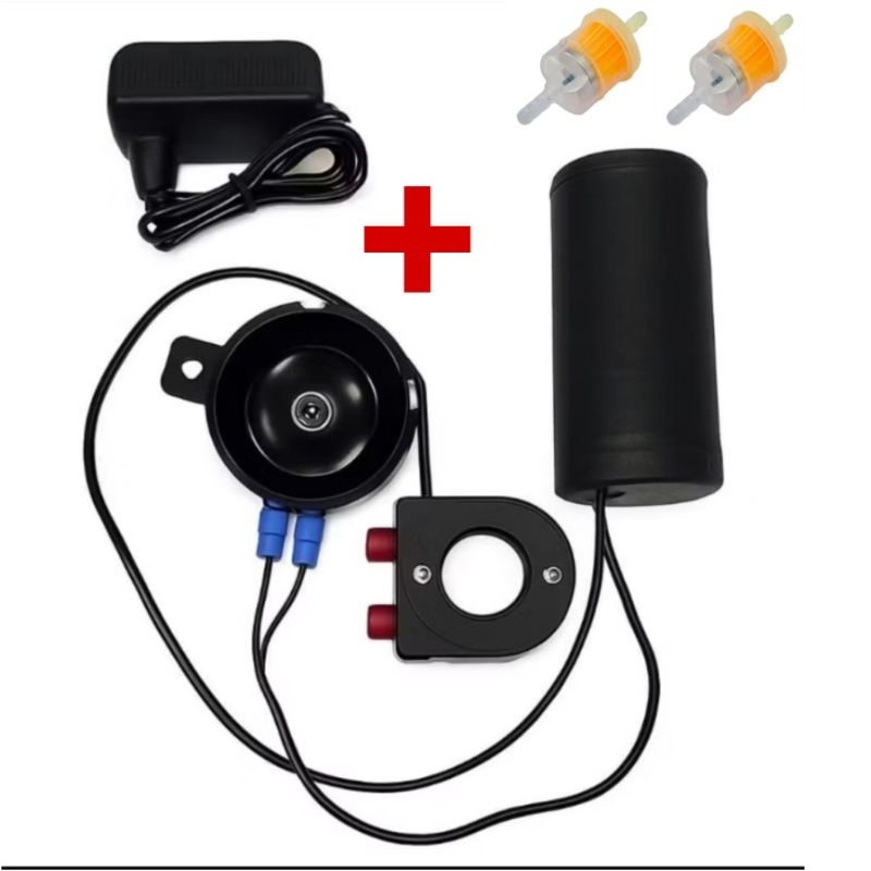 Buzina para bicicleta motorizada 2x filtro de gasolina