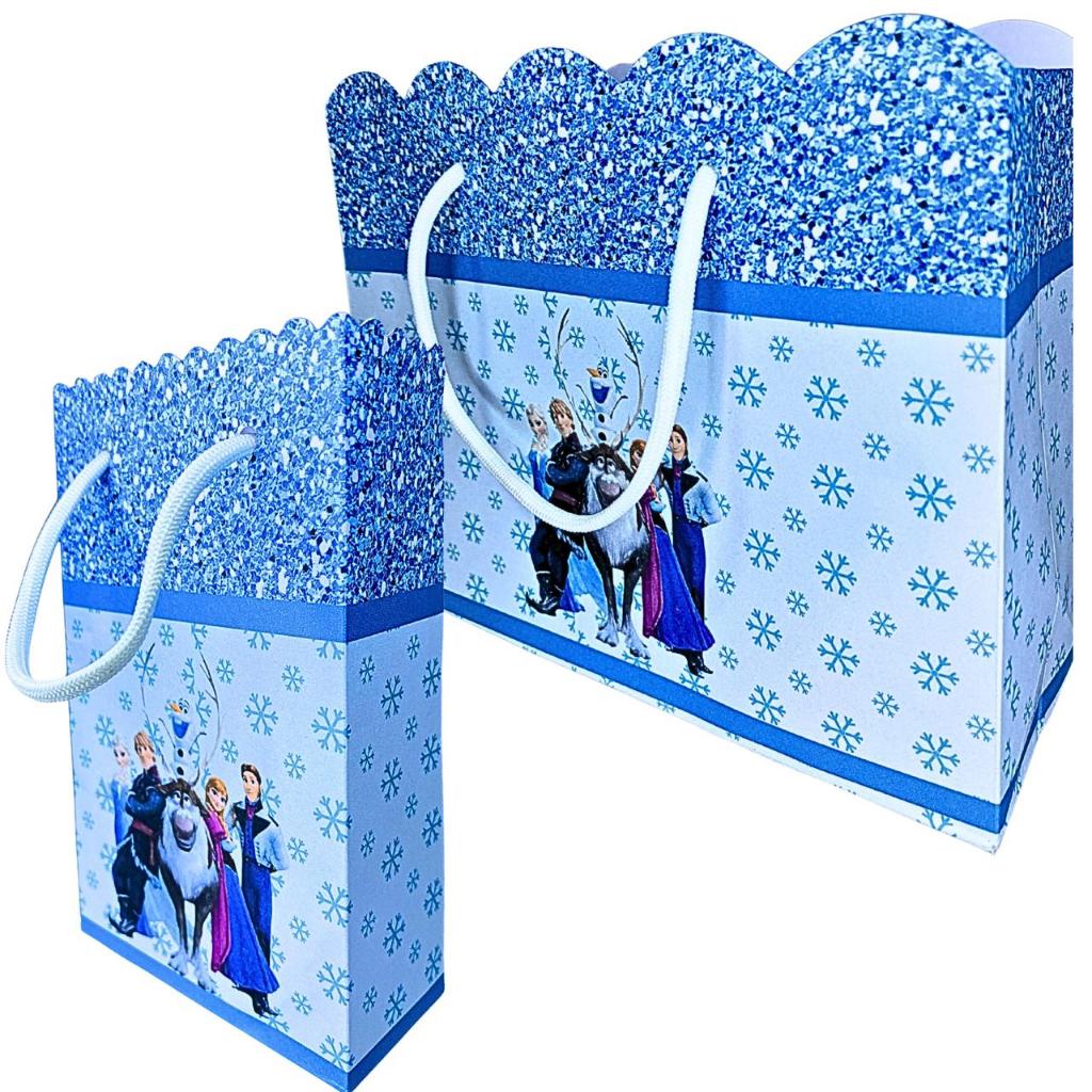 Sacolinha Personalizada Frozen Sacolinhas para Lembrancinha de Aniversário Infantil Sacolas Bolsinha Bolsa
