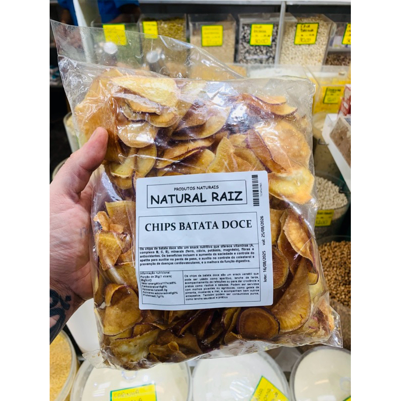 Batata Doce Chips Liofilizada Snack Natural — imagem 2 de 2