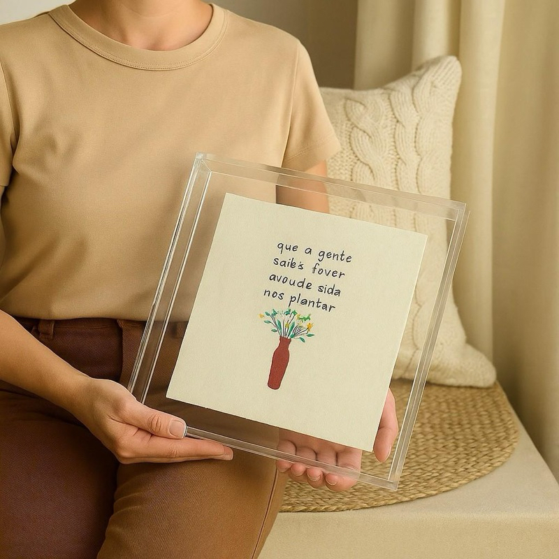 Quadro Moldura PERSONALIZADO 41cm Comprimento x 14 Altura x 2cm Largura
