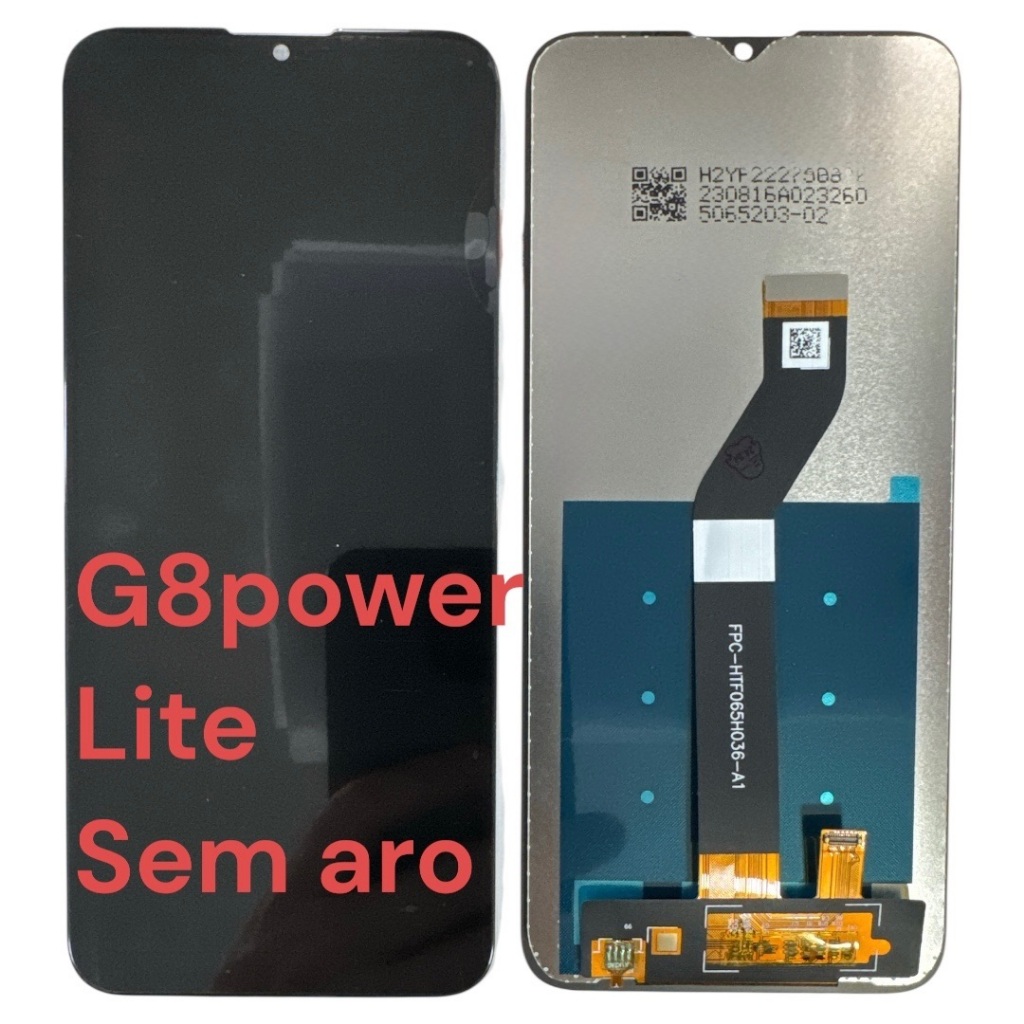 Frontal Tela Display Para Moto G8 Power Lite Xt2055-2