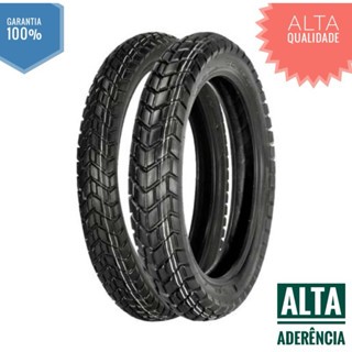 Par Pneu 90/90-21  120/80-18 Xre 300 Tornado Lander 250 CB 400 CB 450 TDM 225 Alta Qualidade Moto