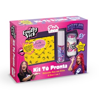 Kit Maquiagem Infantil Tô Pronta Emilly Vick E Katlen Dos Rosa Com Cartinha - Brink Model em Oferta na Shopee