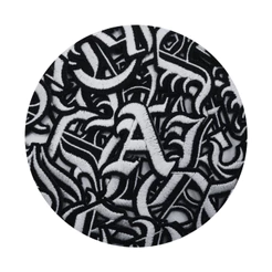 Patch Letra Gótica Medieval Bordada A-Z Old English Streetwear Skate Rock Punk Hip Hop Termocolante Jaqueta Mochila Boné