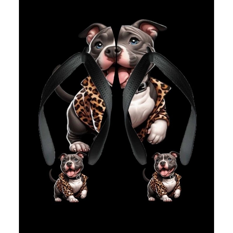 Chinelo Cachorro Pitt Bull Filhote Masculino Feminino e infantil Todos Tamanhos