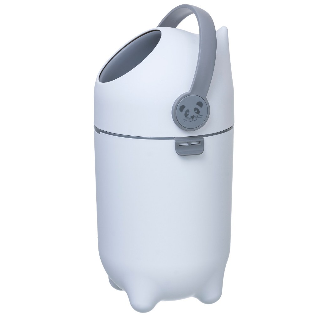 Lixeira Lixo Magico Anti Odor Fraldas Bebê Branco, Rosa, Azul, Verde, Cinza, Preto Gato Panda