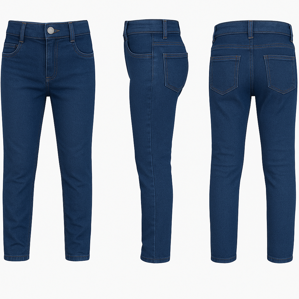 Kit 2 Calça Jeans e sarja Infantil menino Juvenil 8 ao 16 Anos premium