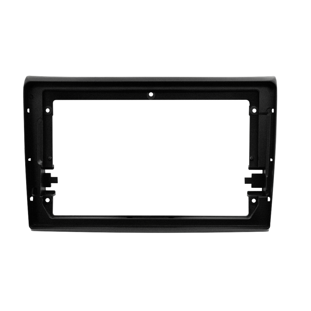 Imagem Moldura 9 Polegadas Fiat Bravo Todos os Anos Painel Multimídia 2din Preto Fosco Alto  Acabamento