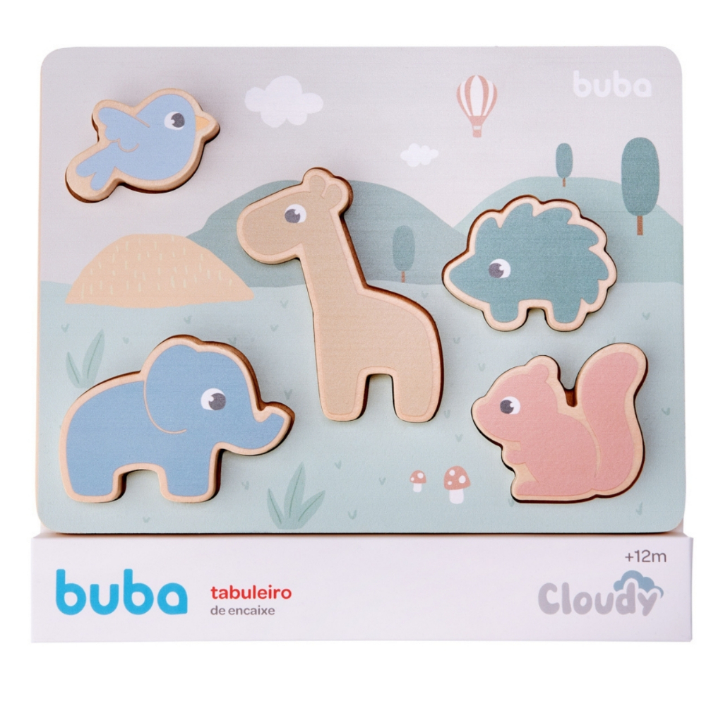 Brinquedo de Encaixe para Bebê Brinquedo Educativo de Madeira Montessori