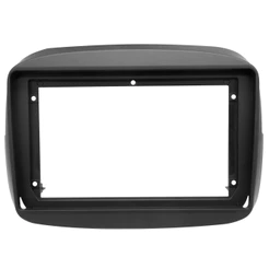 Moldura 9 Polegadas Fiat Mobi Todos os Anos Painel Multimídia 2din Preto Fosco Alto Acabamento