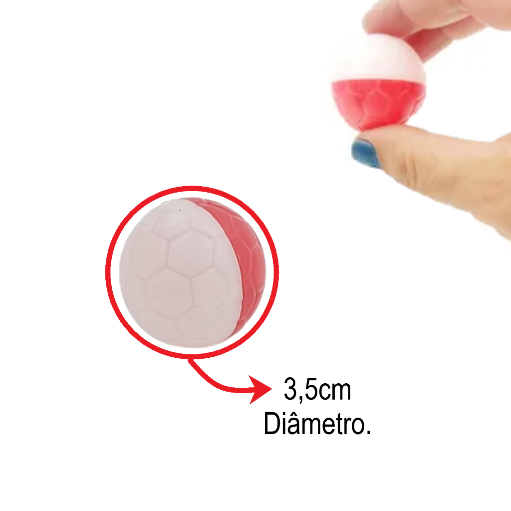Detalhes do ⚽Kit Trave Golzinho Futebol + Bolinha Plástica  Topo Bolo Rede e Bola Decoração Festa Infantil Mini Brinquedo Nacional