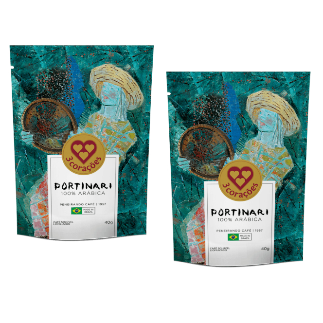 Café Solúvel Liofilizado Portinari 40g | Kit 2 Unidades | Obra Peneirando Café