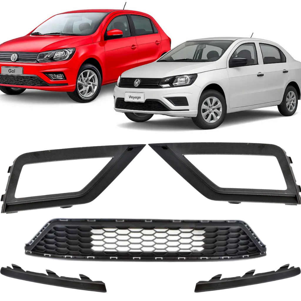 Kit Grades Parachoque Inferior Central Gol Saveiro Voyage