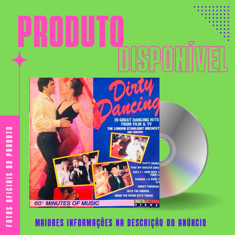 CD DIRTY DANCING 20 GREAT DANCING HITS FROM FILME E TV THE LONDON STARLIGHT ORCHESTRA *