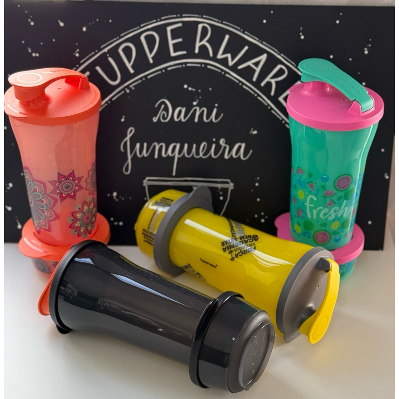 Copo ilumina com bico e tigela ilumina Tupperware kit 2 peças em Oferta na Shopee